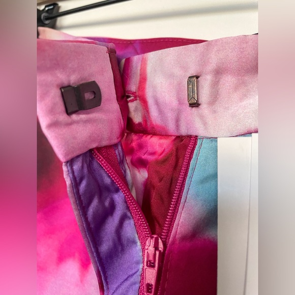 New Zara Printed High Waist Floral Trousers Pants Satin Finish 8256/157/001 - Picture 3 of 3